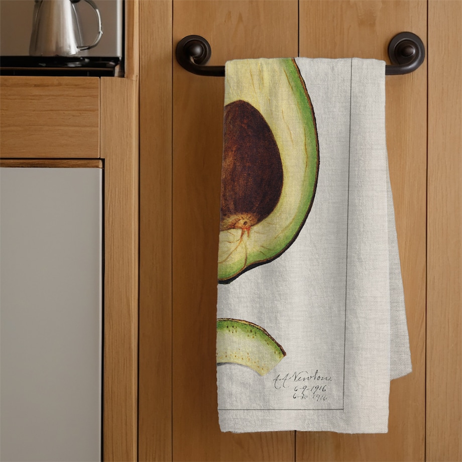 ścierka kuchenna lniana - awokado 50x70 cm