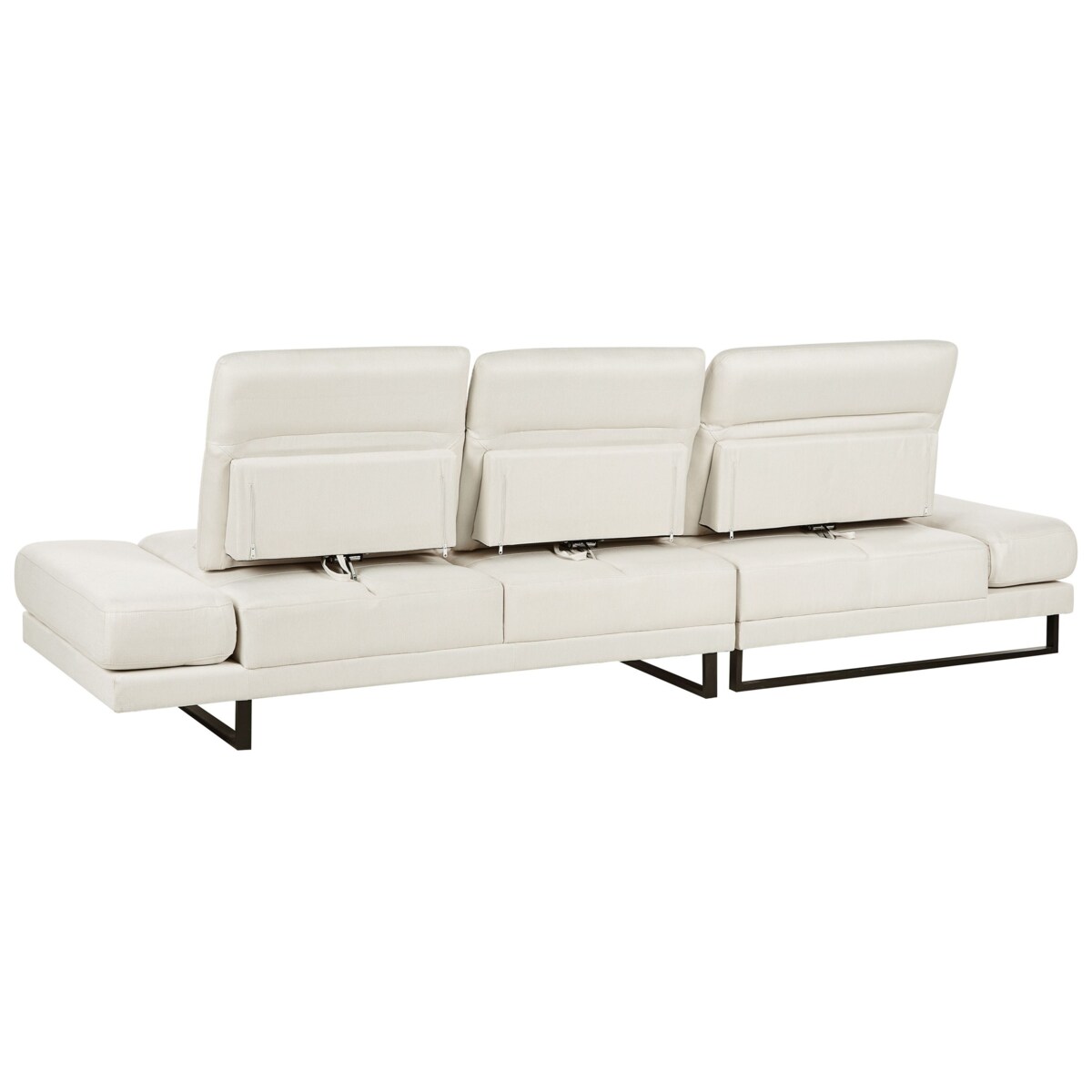 Narożnik IKAST Jasnobeżowy dla 4 osób Prawostronny