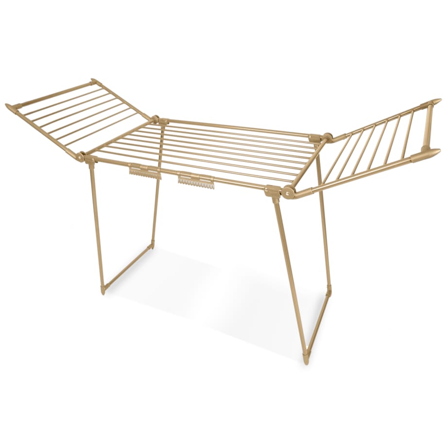 Suszarka na pranie stojąca rozkładana Debora złota Massido