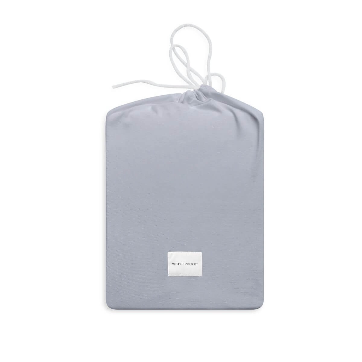 Prześcieradło dzianinowe z gumką szare 140 x 200 cm