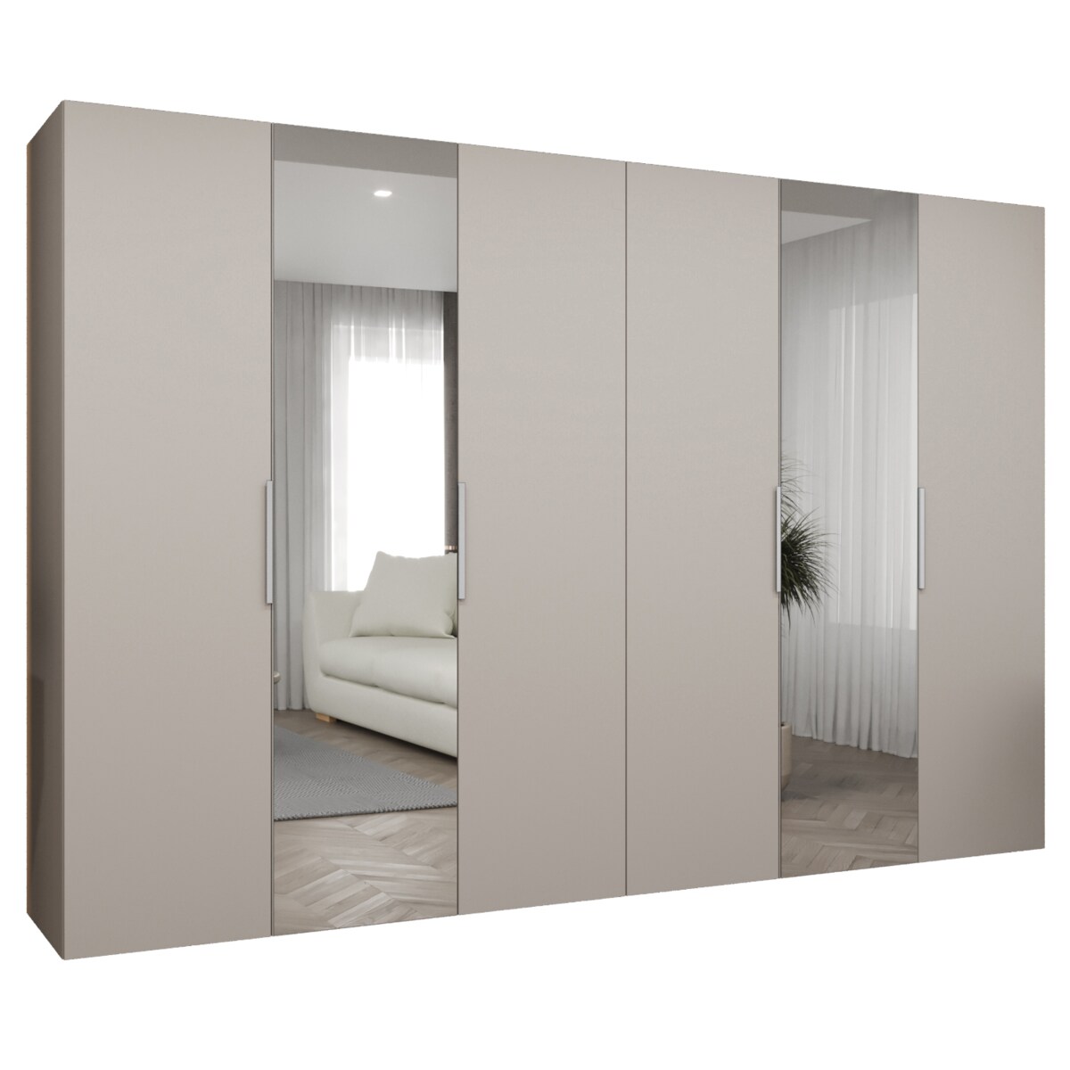 Szafa uchylna otwierana MARBELLA 2 300 wys. 202 cm Kaszmir + u. Kaszmir