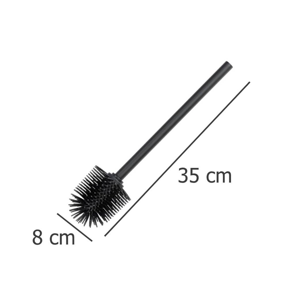 Silikonowa szczotka wc, Ø 8 cm, WENKO