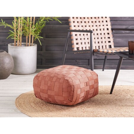Puf BODLA Jasnoczerwony 50 cm 50 cm