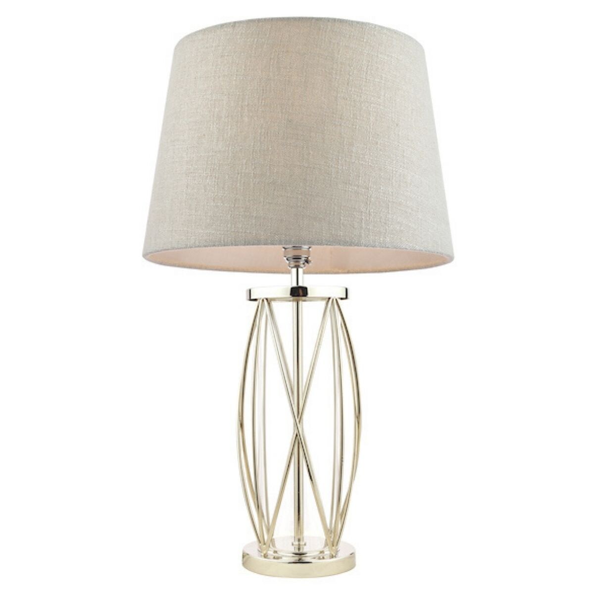 Lampa na komodę Beckworth LA3725834-Q Dar Lighting szklana nikiel