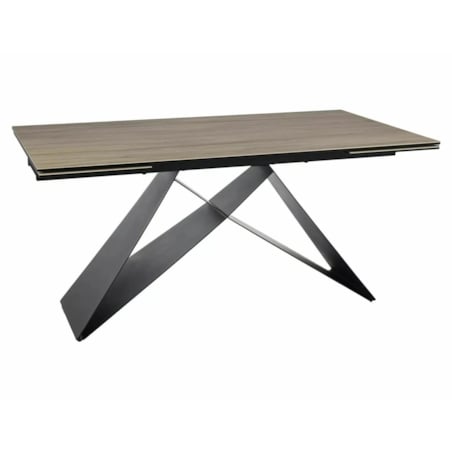 Stół rozkładany WESTIN CERAMIC 160(240)x90 jasny brąz mat sabbia