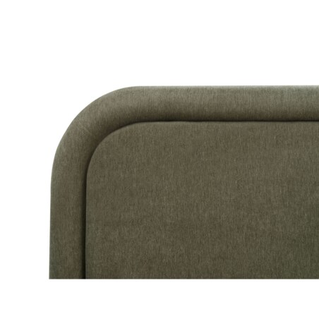 Łóżko Len syntetyczny LAVARDENS 180 x 200 cm Ciemnozielony