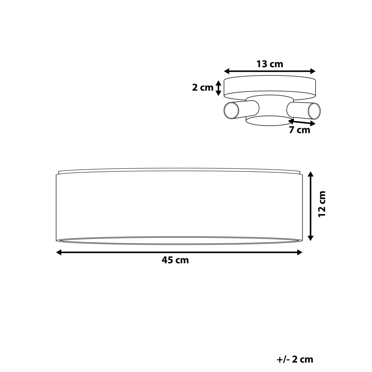 Lampa sufitowa złota RENA