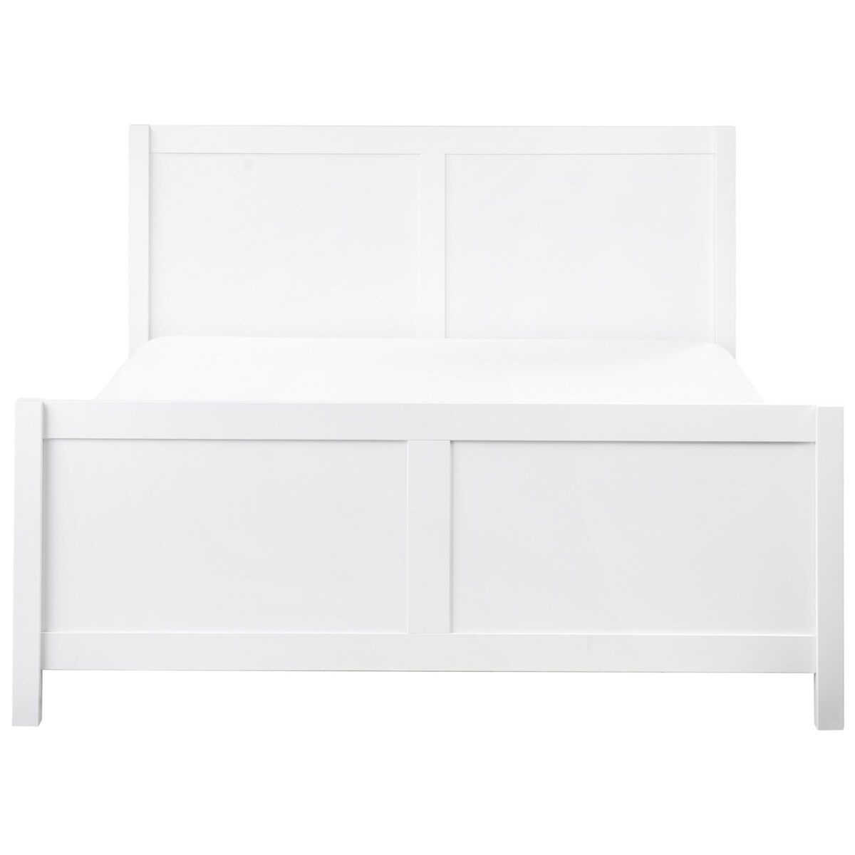 Łóżko Drewno CHAMPAGNAT 140 x 200 cm Biały