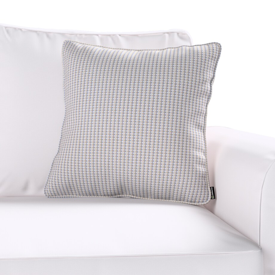 Poszewka Gabi na poduszkę 45x45 beżowo-niebieski