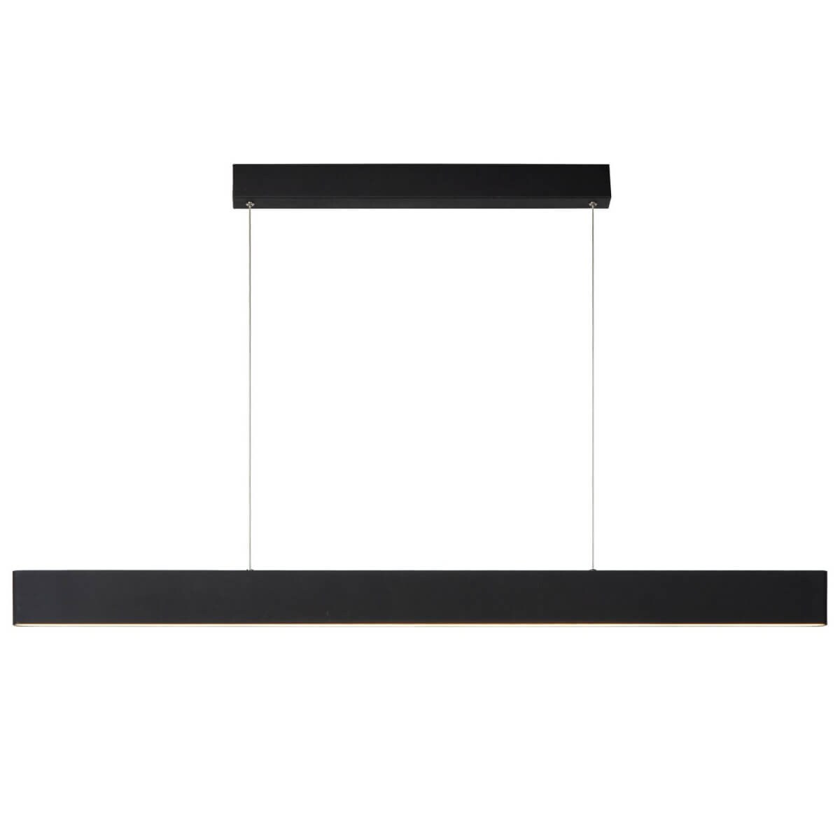 Wisząca lampa ledowa Raya listwa 36W czarna prostokątna
