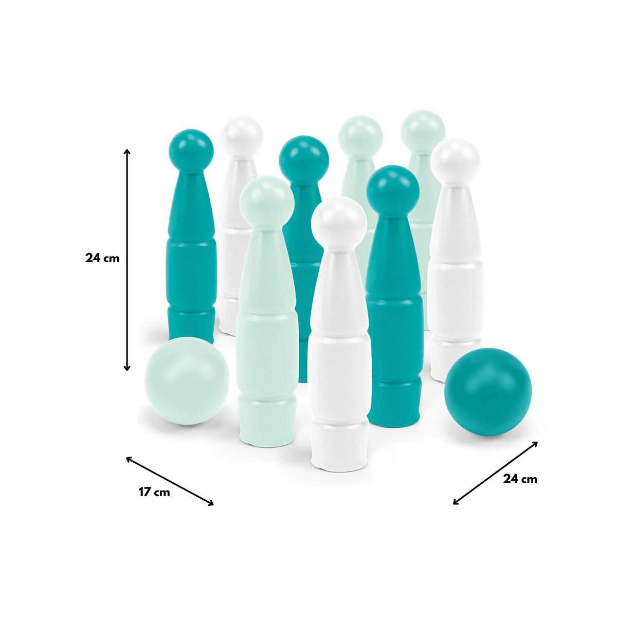 Szmaragdowa Komnata Zestaw do gry w kręgle 11 el.