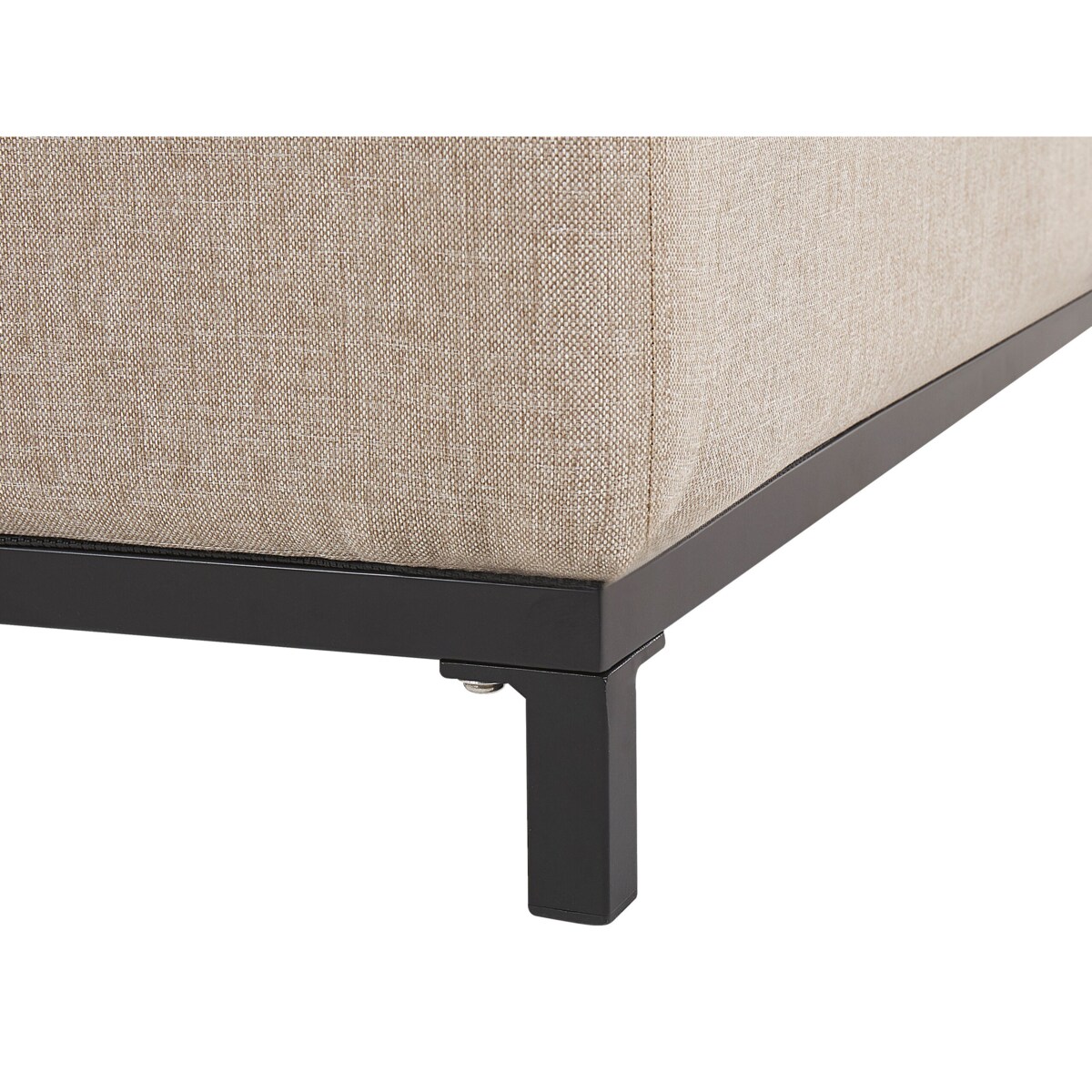 Sofa ogrodowa beżowa z czarnym ROVIGO