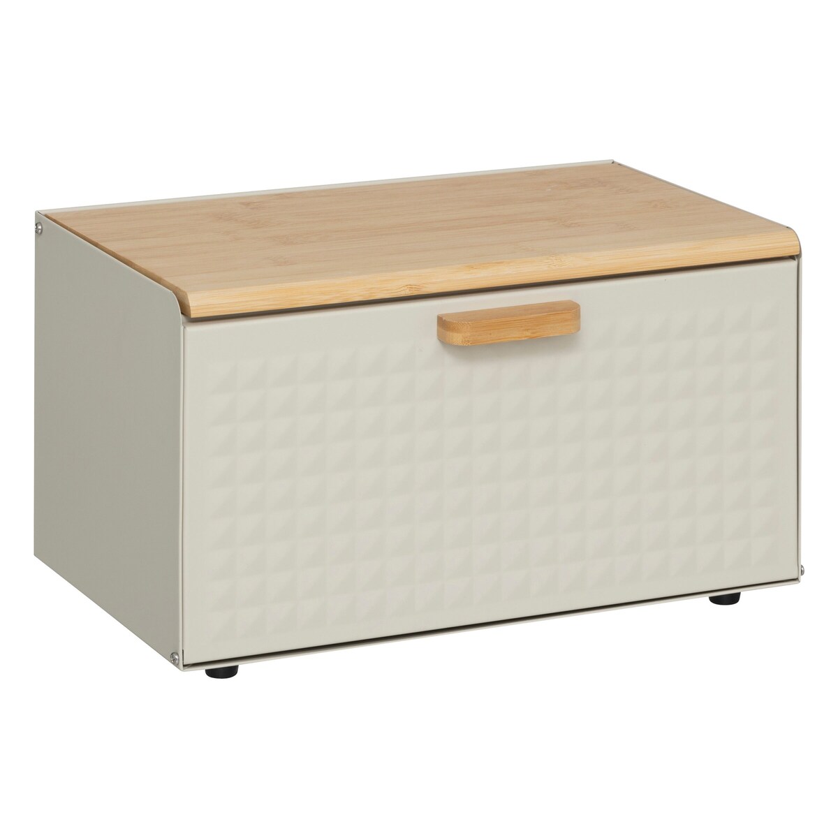 Chlebak metalowy 23,5x35,5x20,8 cm EXTRA beżowy