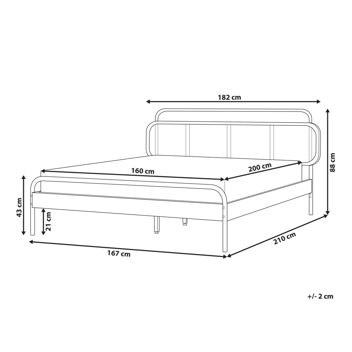 Łóżko Rattan BOUSSICOURT 160 x 200 cm Jasnobrązowy