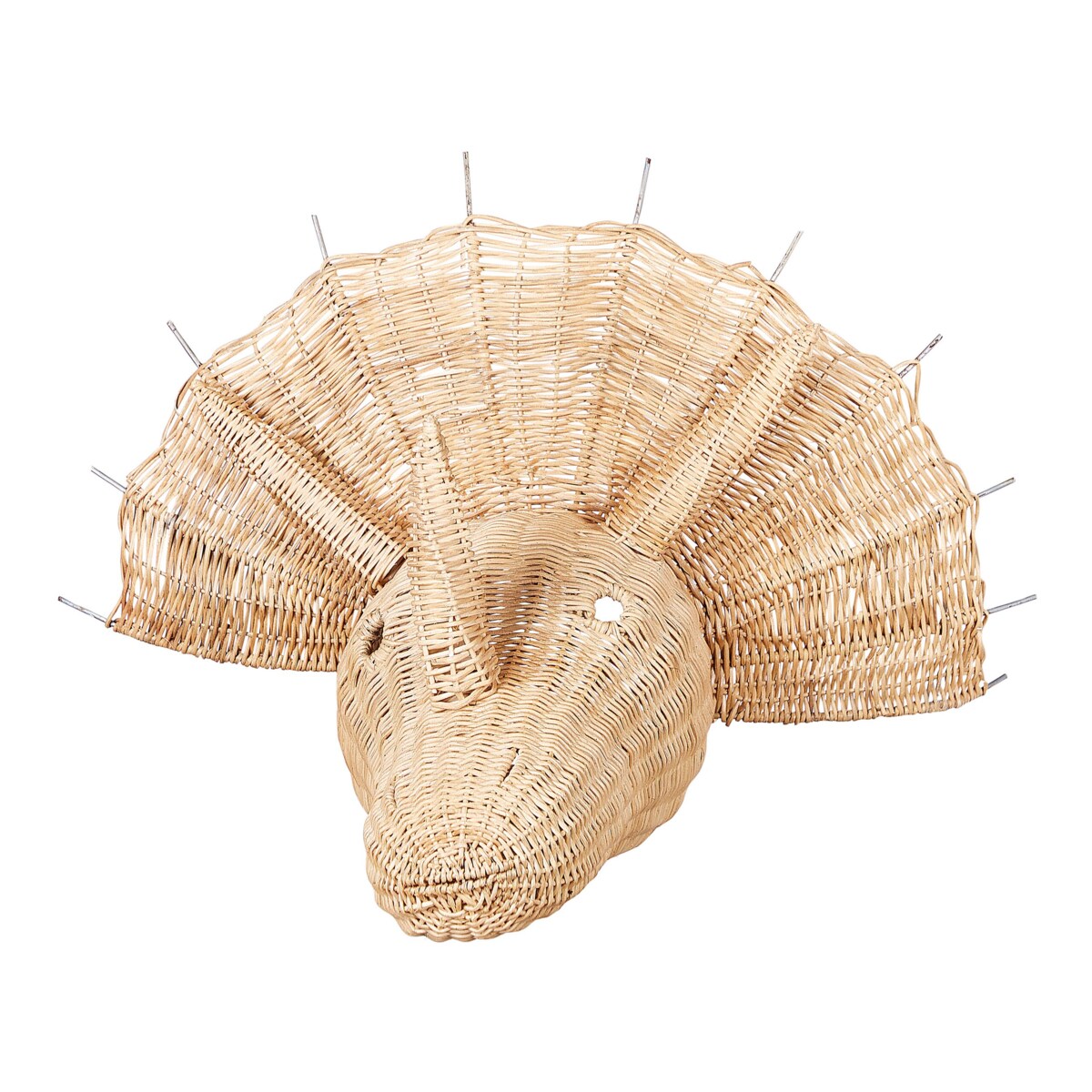 Rattanowa dekoracja ścienna dinozaur jasna BIOKO