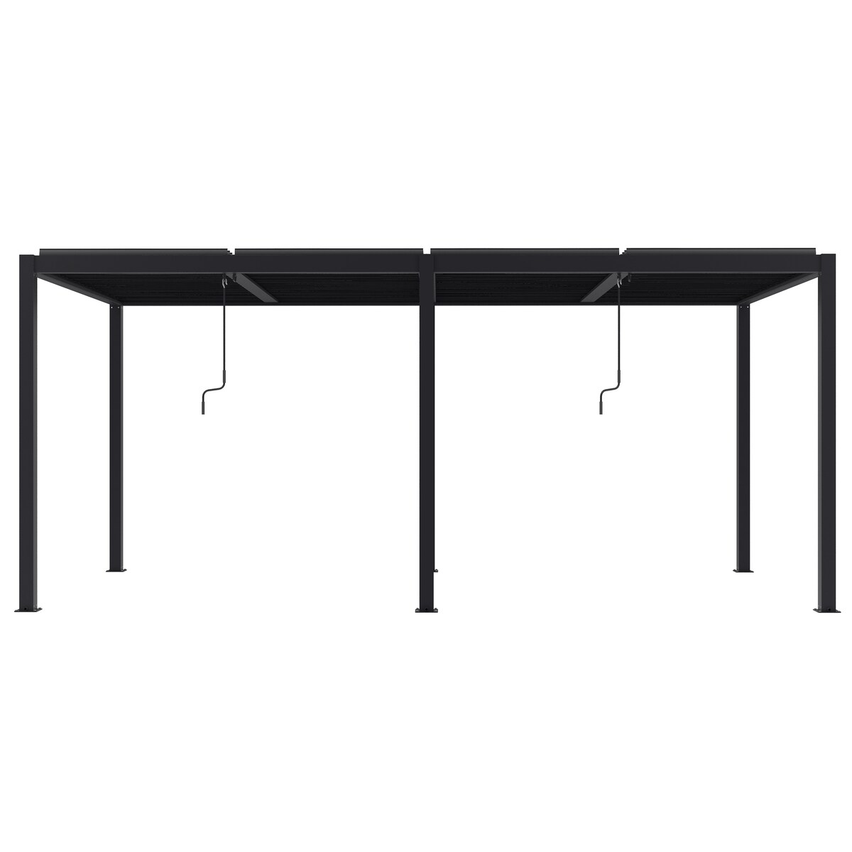 Pergola ogrodowa Luxe 7,8x4m Aluminiowa LED antracytowa