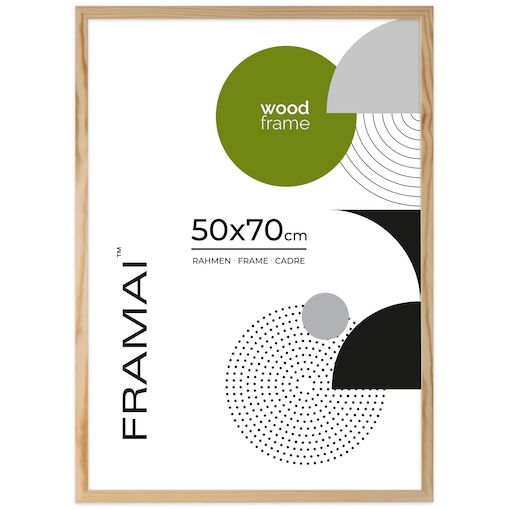 Ramka na zdjęcia 50x70 cm ramka z drewna surowego pion poziom ramka prostokątna RAW DIY