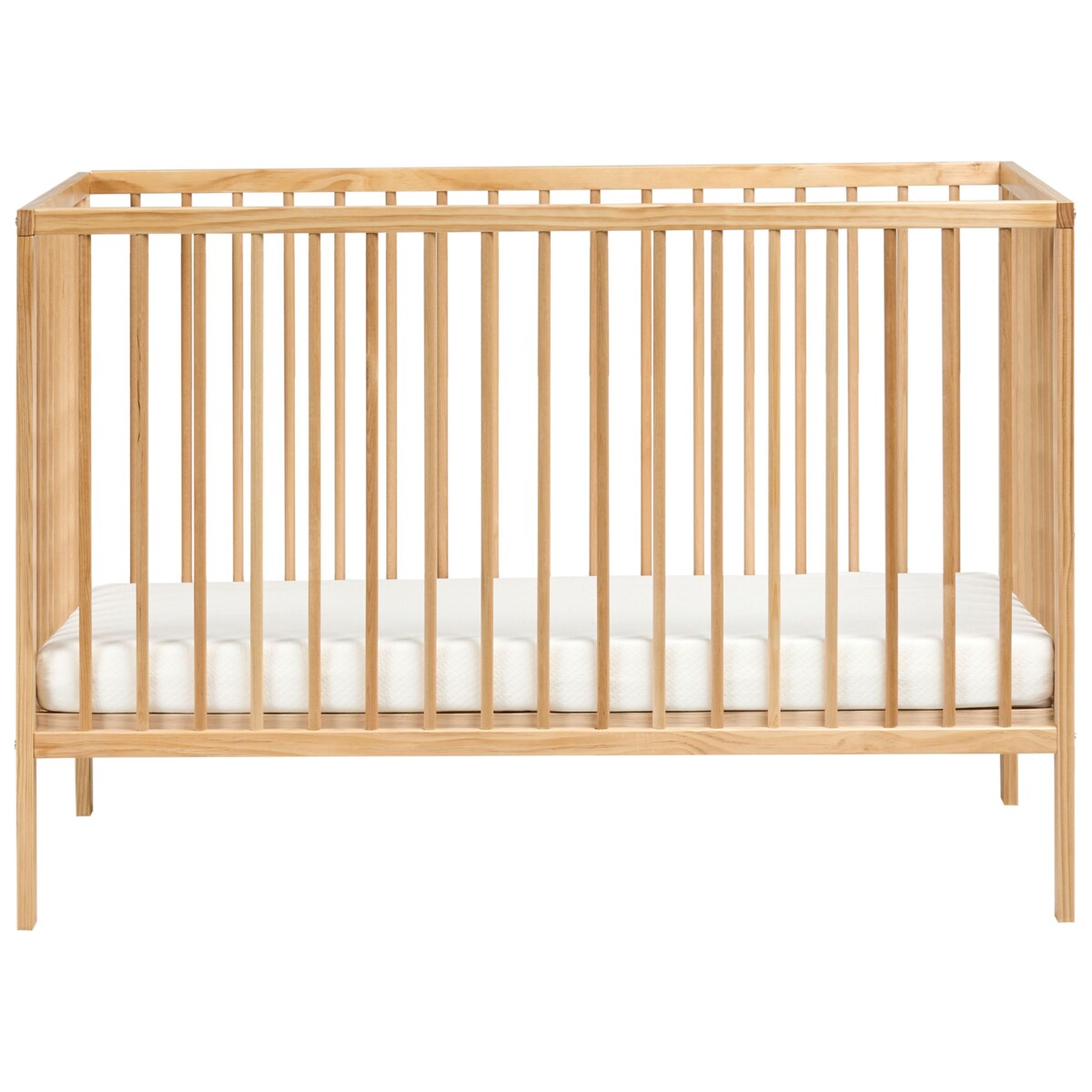 Łóżeczko dziecięce Drewno sosnowe BELENGER 60 x 120 cm Jasnobrązowy