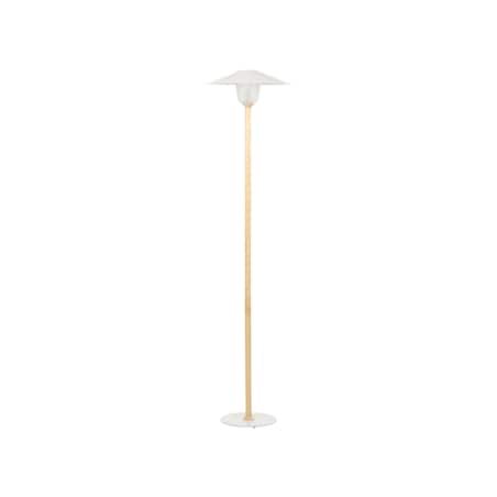 Lampa podłogowa drewniana biała MOPPY