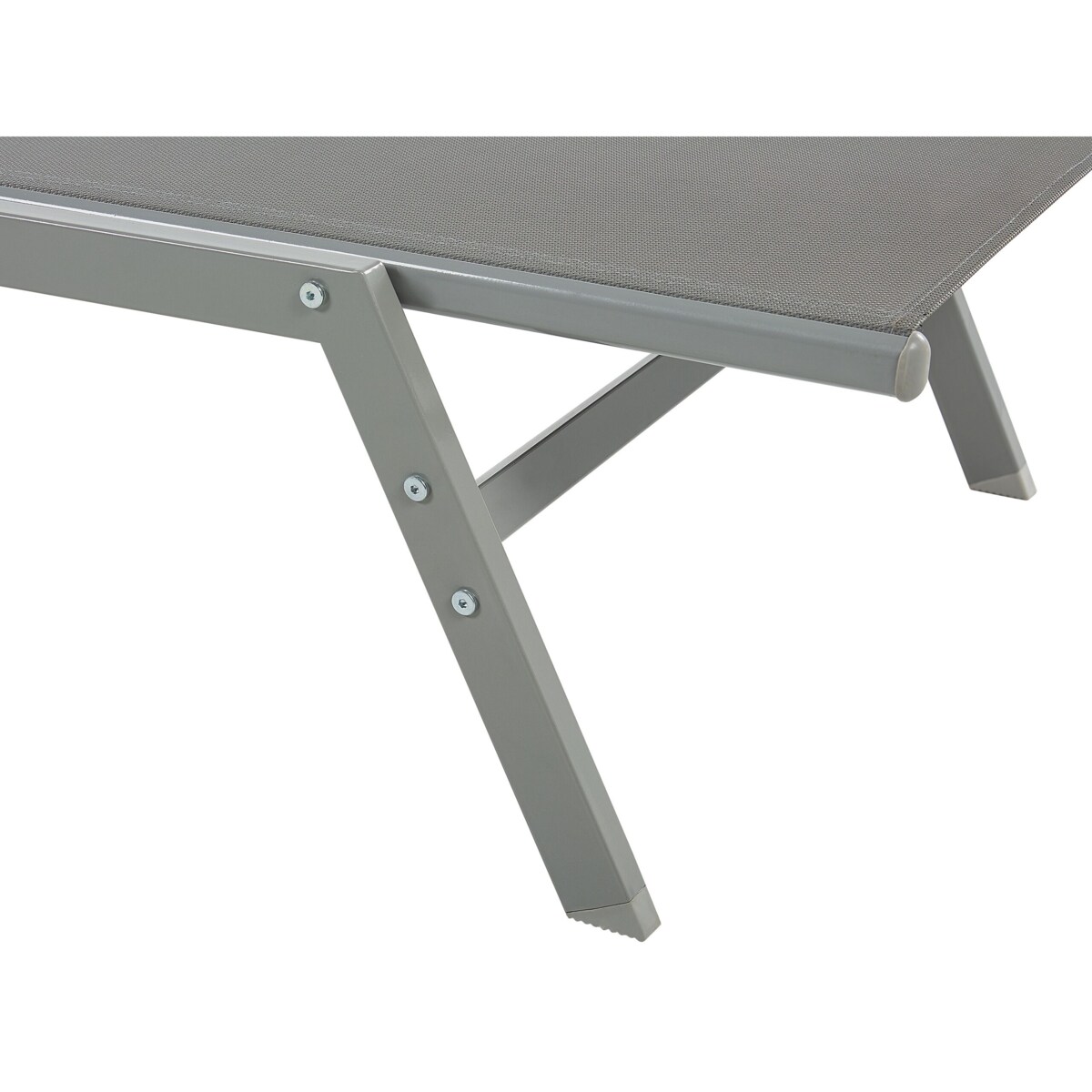 Leżak ogrodowy szary VERNAZZA