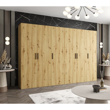 Szafa uchylna otwierana BARI 1 300 wys. 202 cm Artisan + u. Czarny