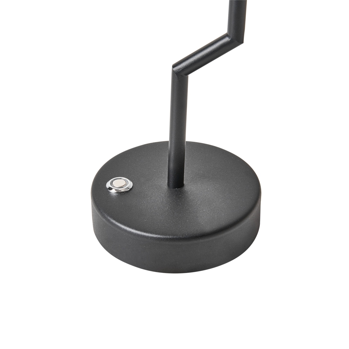 Bezprzewodowa lampa stołowa metalowa czarna ALVIELA