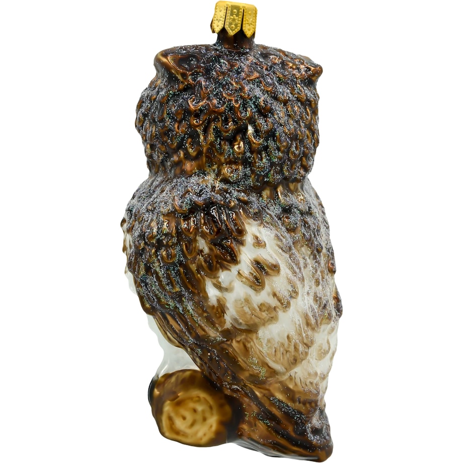 Bombka choinkowa: Sówka: brązowa