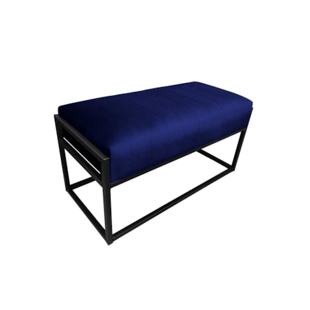 Ławka LILU MG VELVET granatowa