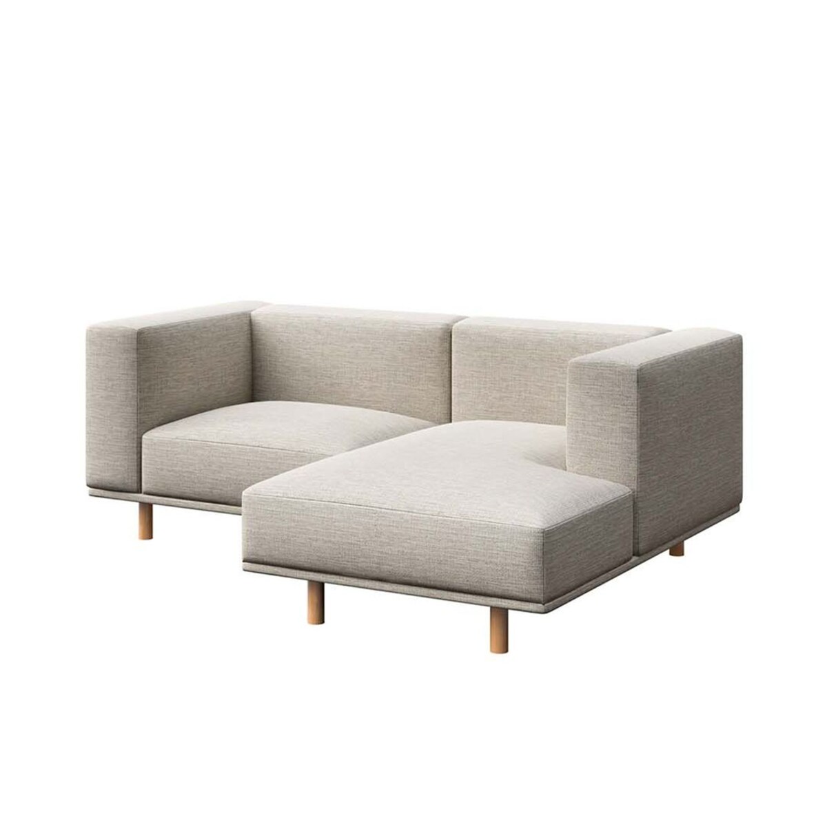 Kukumo sofa narożna prawa Jasnoszara