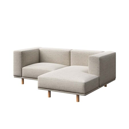 Kukumo sofa narożna prawa Jasnoszara