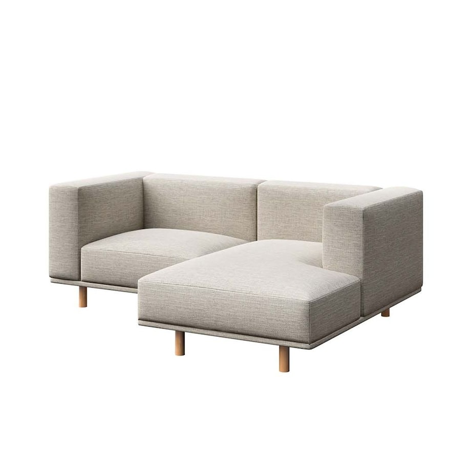 Kukumo sofa narożna prawa Jasnoszara