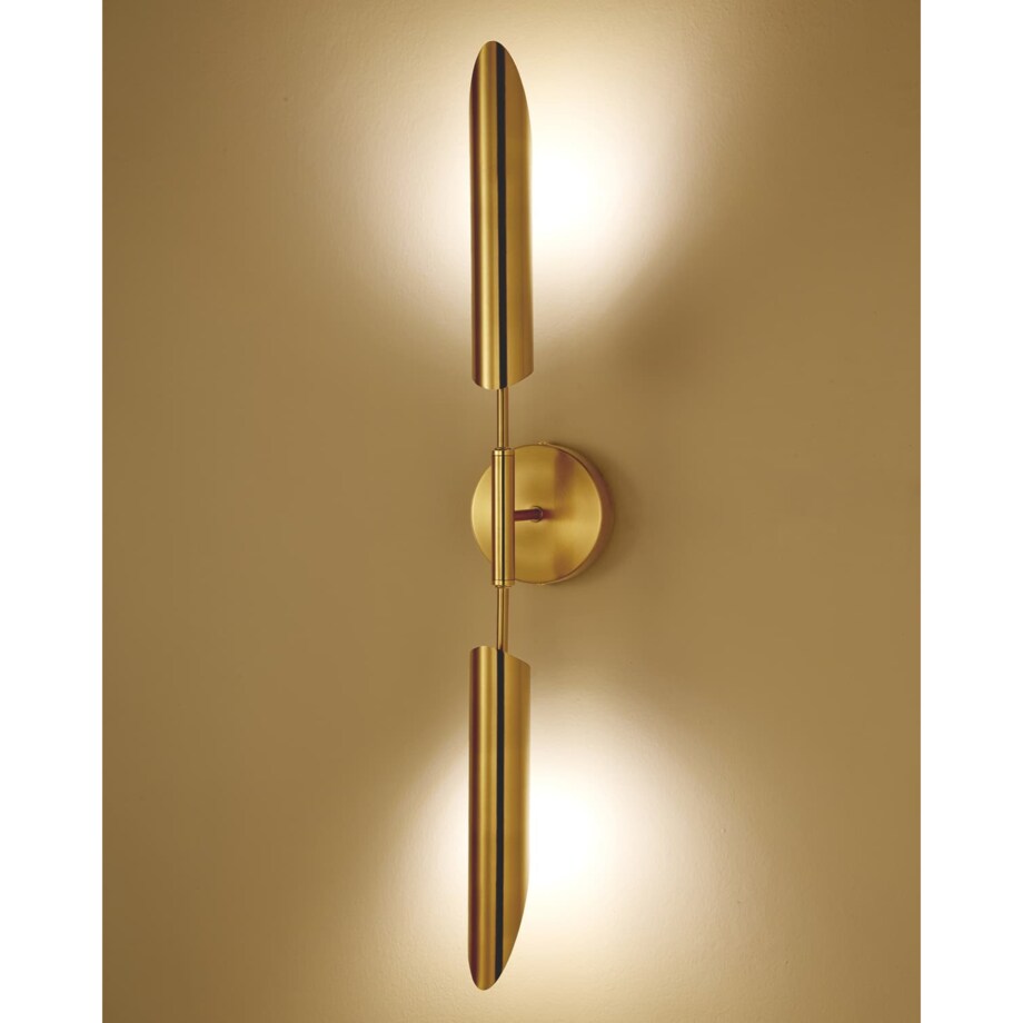 Kinkiet sypialniany MIKA ST-F085 Step Art Deco metal złoty szczotkowany