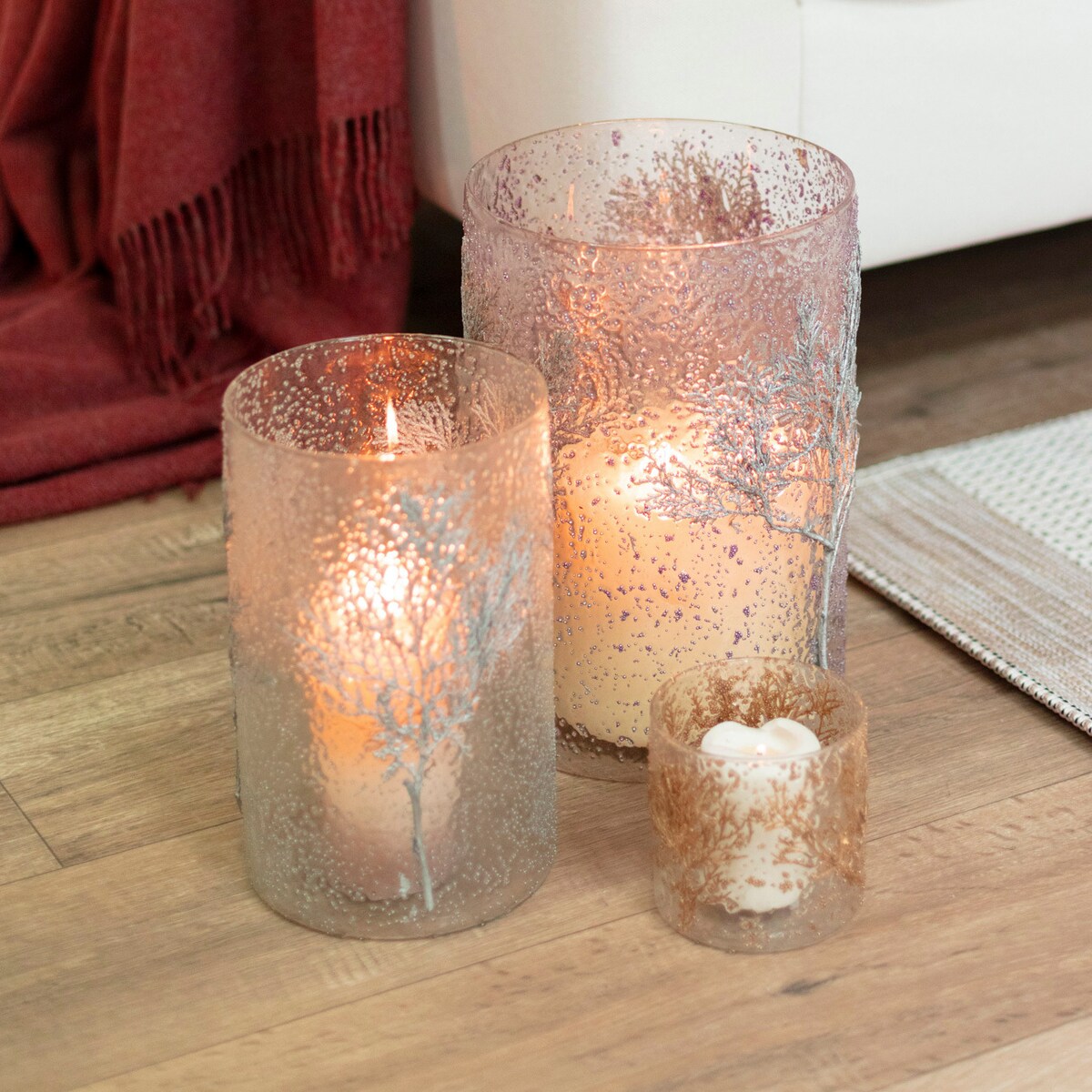 Świecznik Twig II ⌀20cm silver, 20 x 30 cm