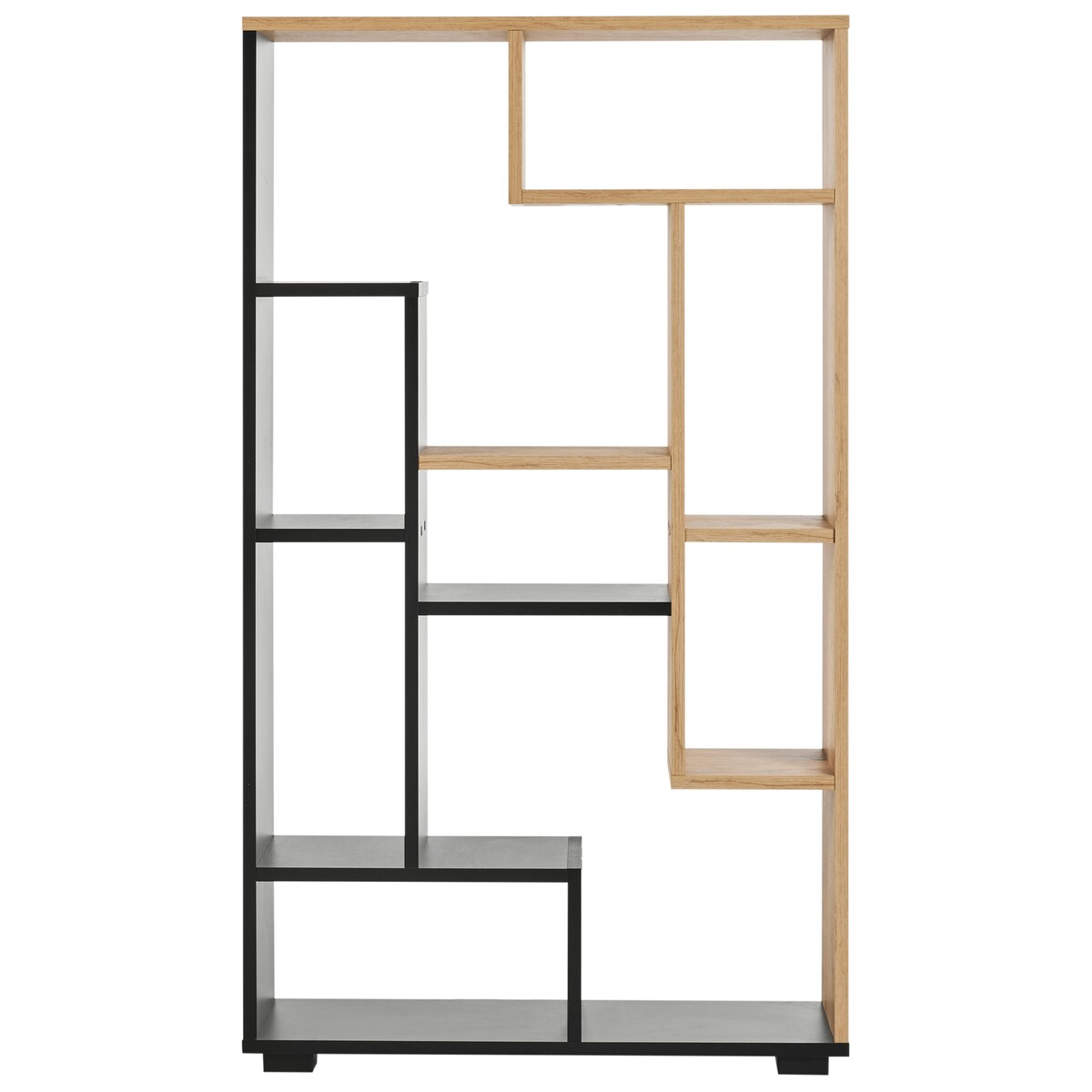 Regał ALMA 122 cm Brązowy/ czarny