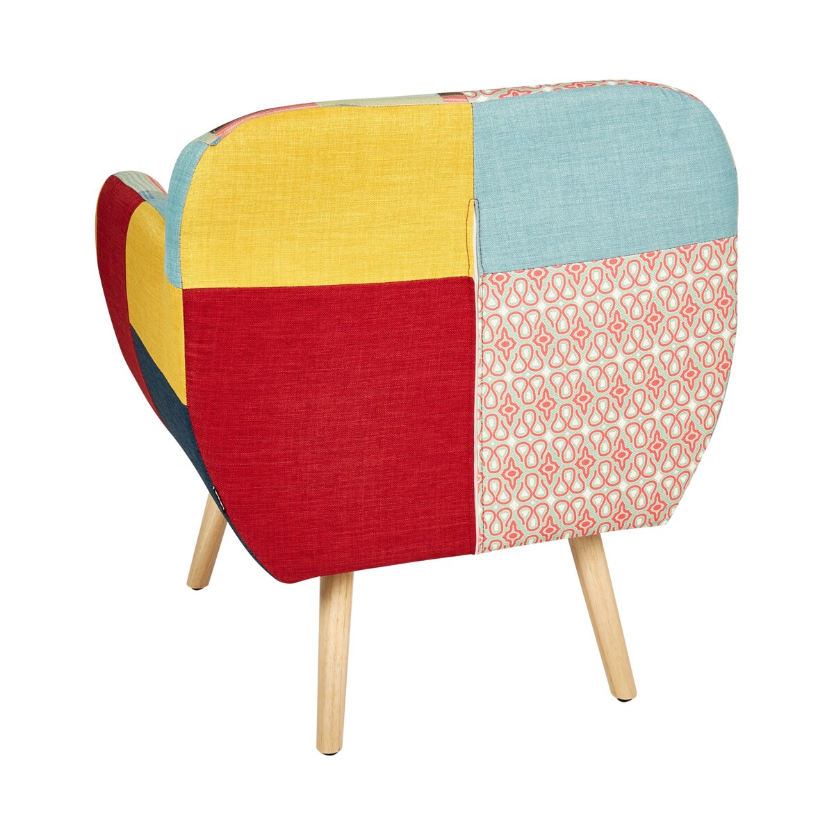 Fotel patchwork wielokolorowy MELBY