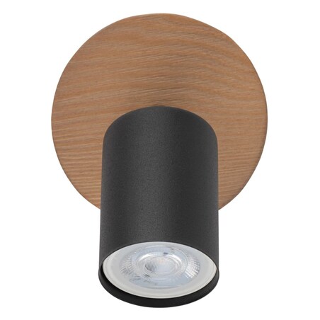 Reflektor sufitowy drewniany Top Wood 3290 TK Lighting metalowy czarny