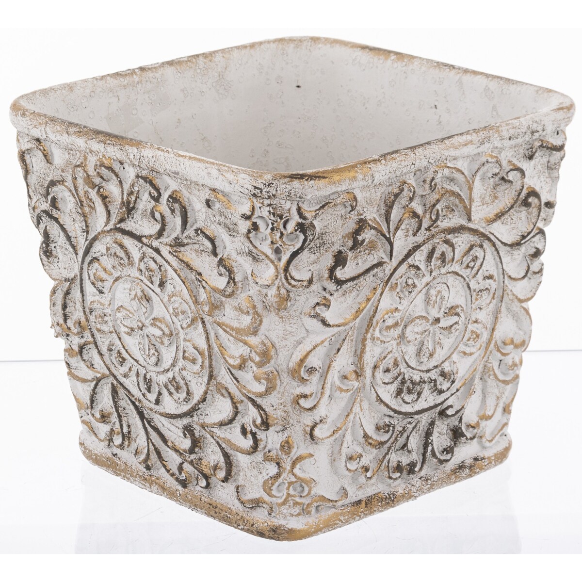 Osłonka cementowa 15x18,5x18,5 cm ANTIC