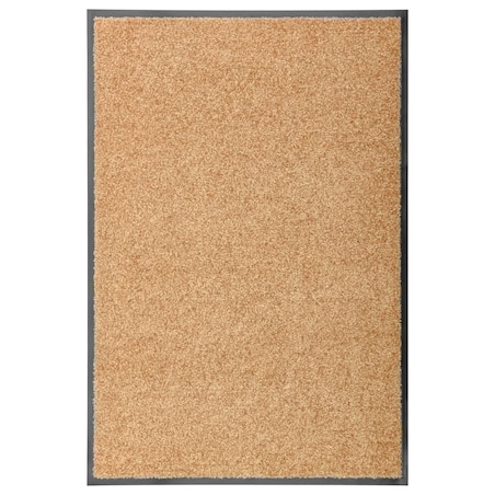 vidaXL Wycieraczka z możliwością prania, kremowa, 60 x 90 cm