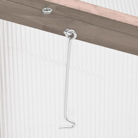 vidaXL Inspekt, szary, 110x58,5x39 cm, drewno jodłowe