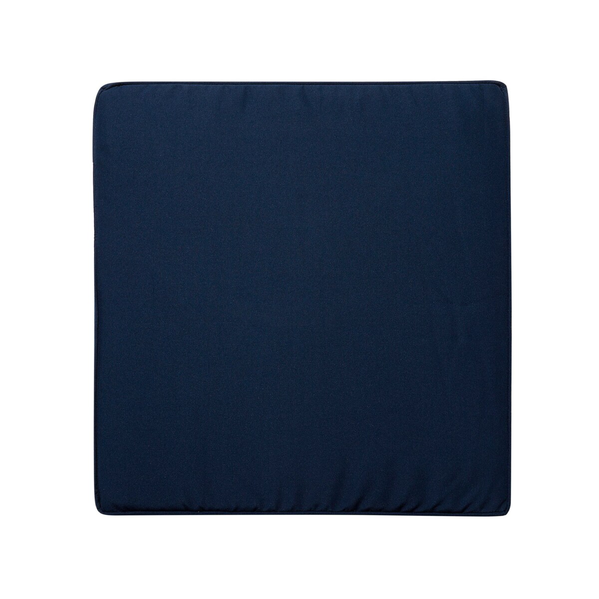 Krzesło ogrodowe z ciemnoniebieską poduchą białe BALTIC