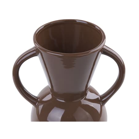 Wazon na kwiaty ceramiczny brązowy ORESTIADA