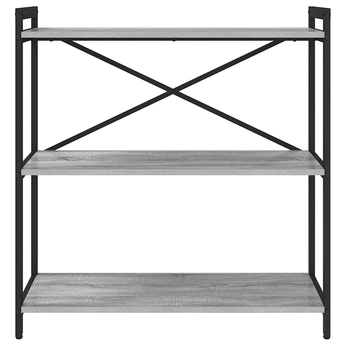 vidaXL Półka na książki Szary dąb sonoma 80 x 30 x 83 cm