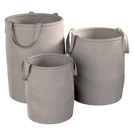 Kosz na zabawki Tobi, beżowo-szary, 40x50cm, Lollipop