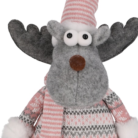 Renifer SKRZAT Mikołaj świąteczny ŁOŚ figurka DEKORACJA prezent JUMIhome