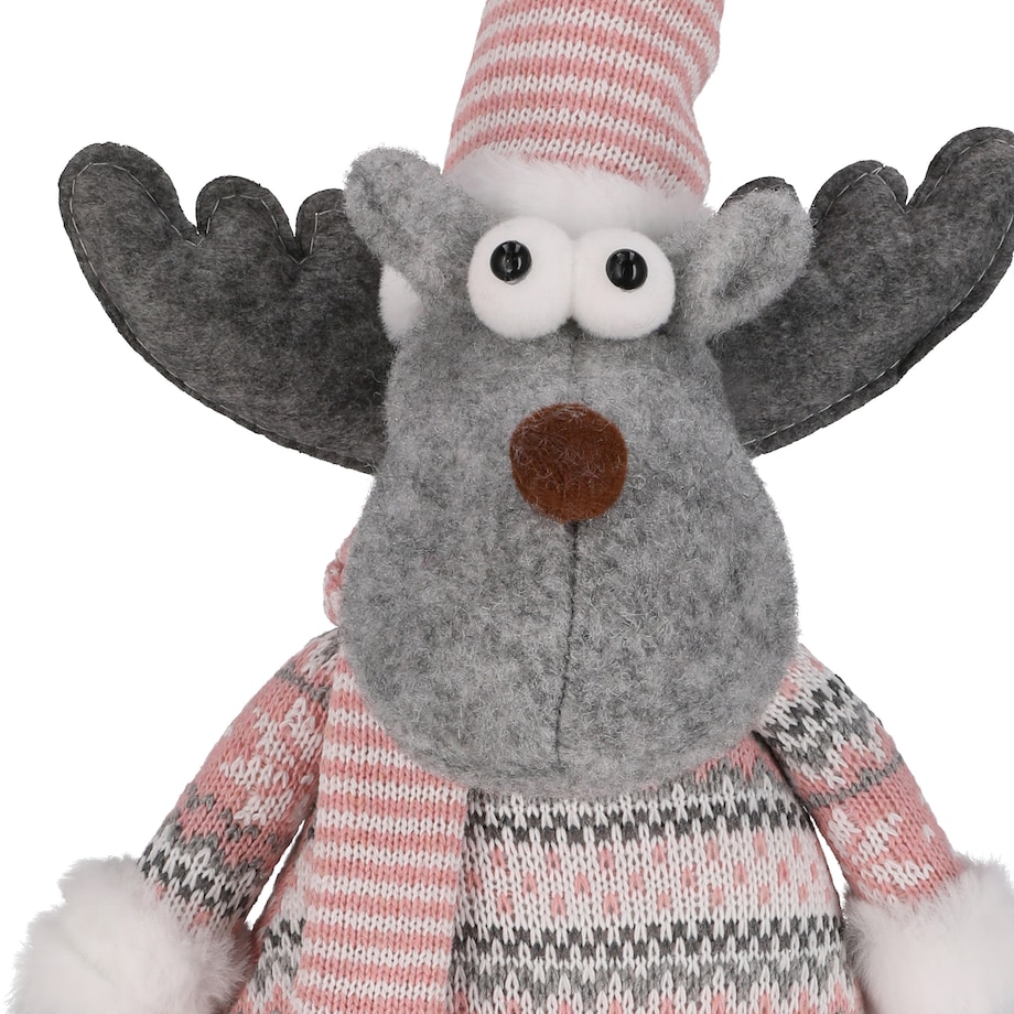 Renifer SKRZAT Mikołaj świąteczny ŁOŚ figurka DEKORACJA prezent JUMIhome