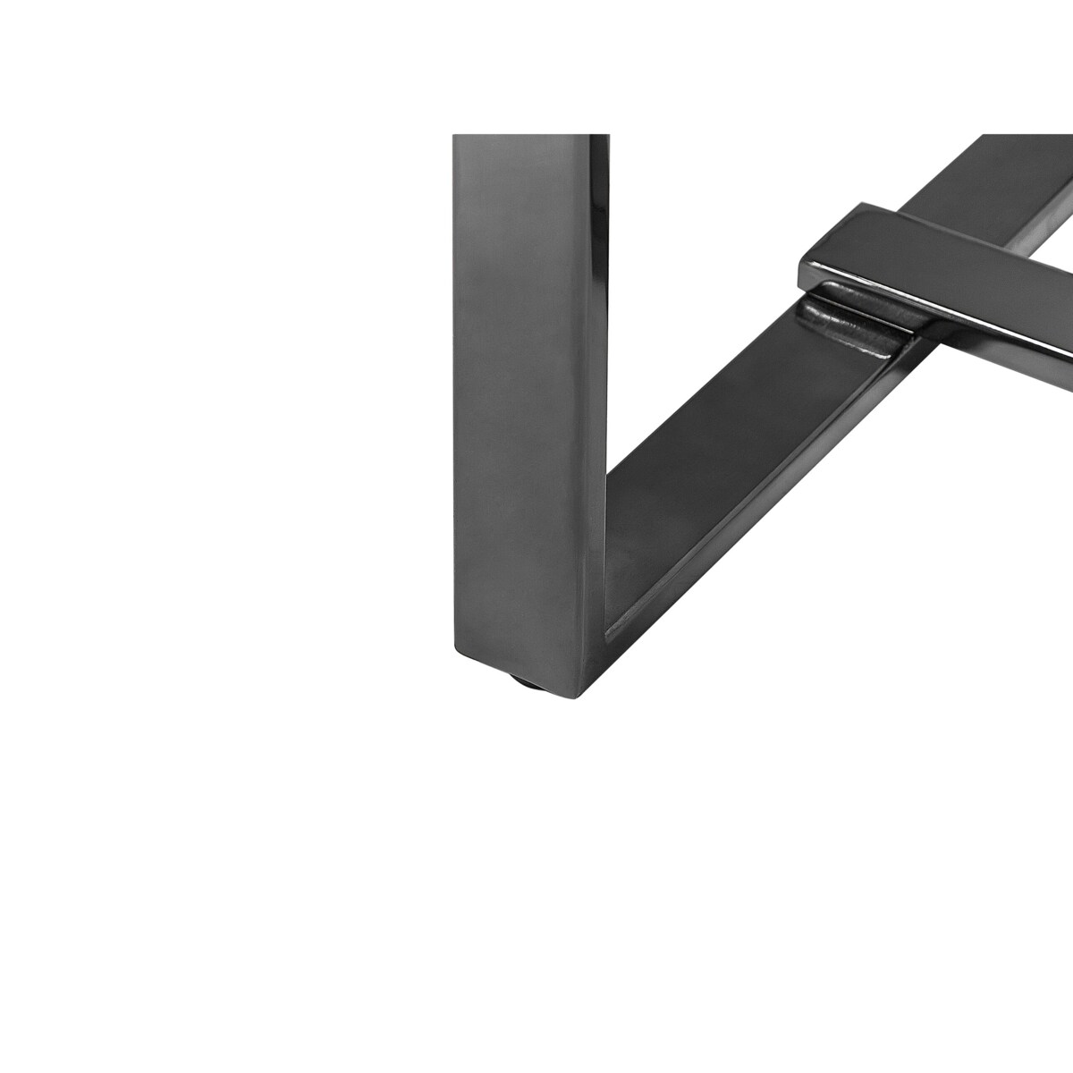 Konsola efekt marmuru biało-srebrna PLANO