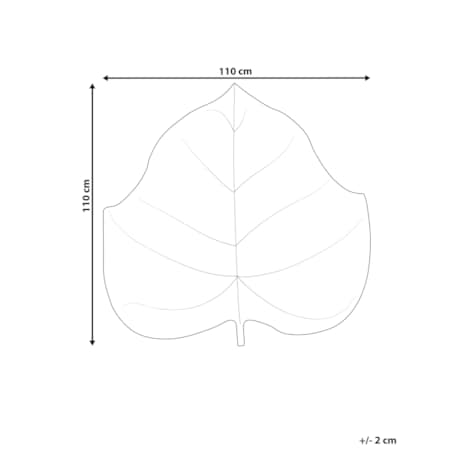 Mata do zabawy liść 110 x 110 cm jasnozielona HELIKON