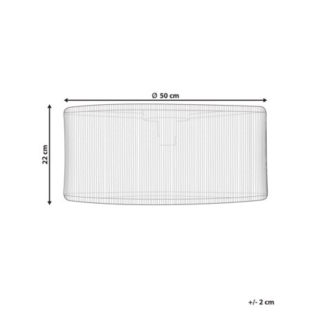 Lampa sufitowa z juty naturalna SEWA