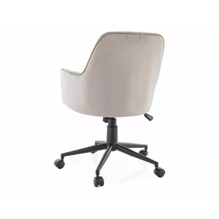 Fotel biurowy Q-886 VELVET ciemnobeżowy