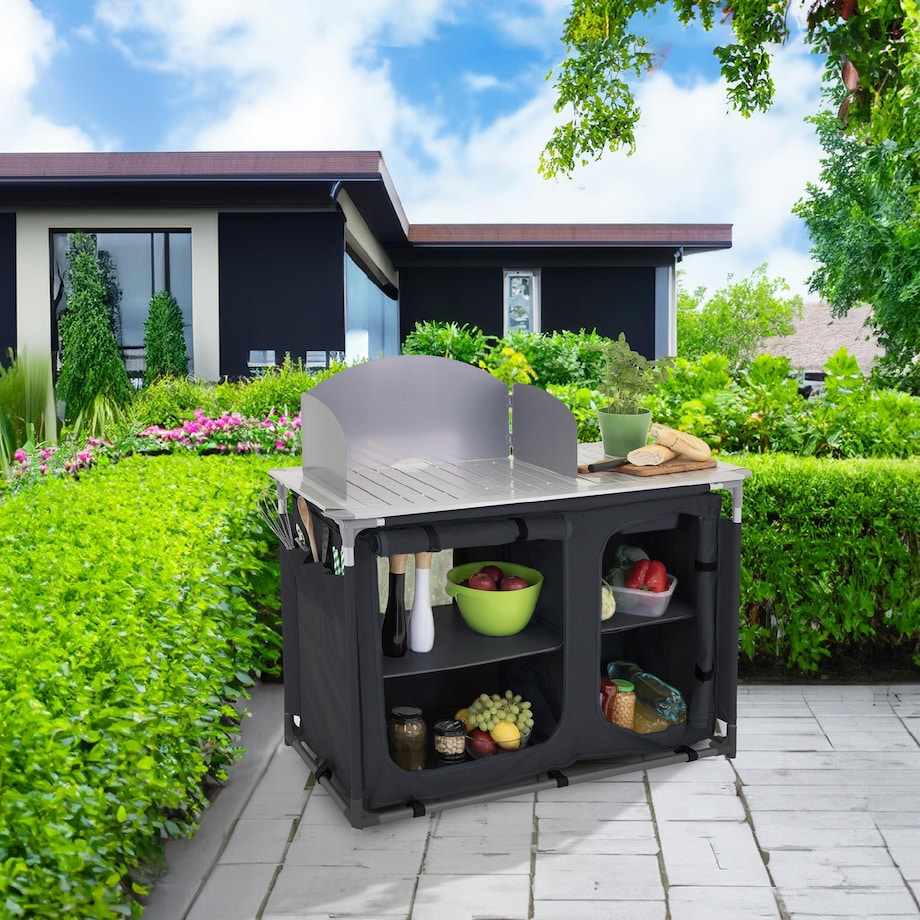 KUCHNIA TURYSTYCZNA SZAFKA stół składany ogrodowy torba KEMPINGOWY stolik